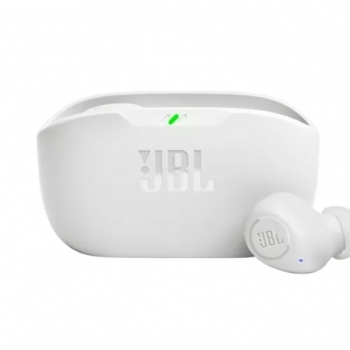 Auriculares In-ear Inal�mbricos Jbl Wave Buds Blanco Con Luz Led